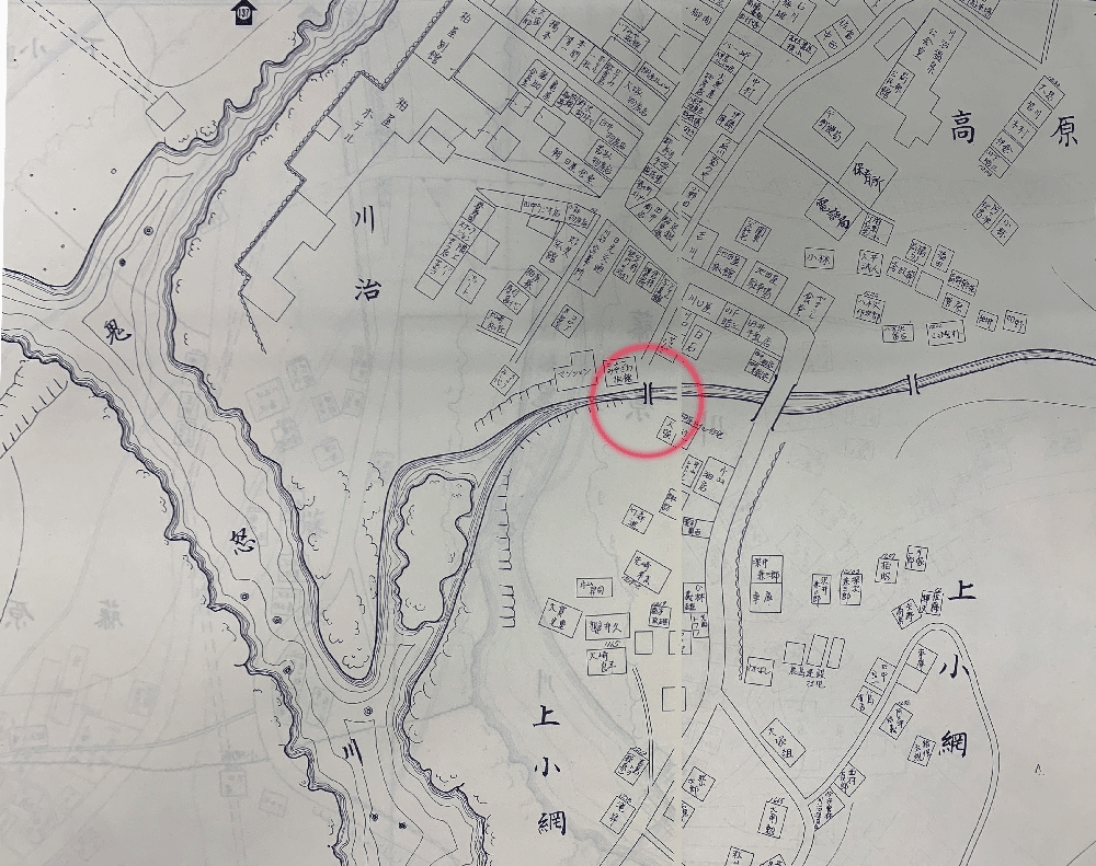 初期の栃久保新道の名残の橋