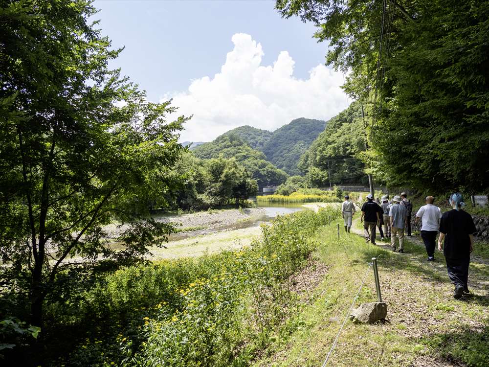 土呂部ダムの立入禁止エリア