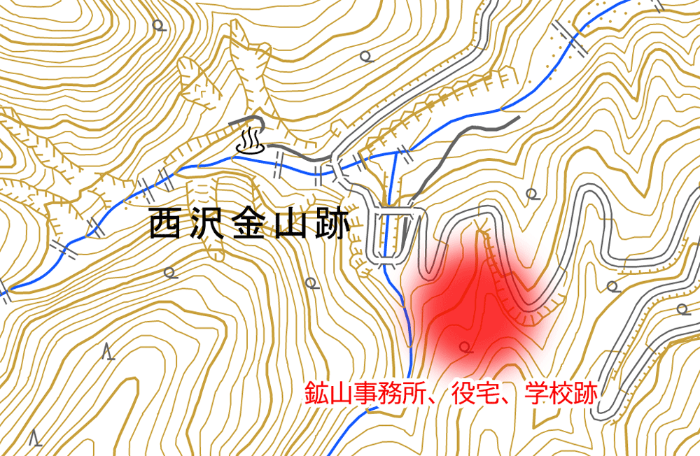 鉱山事務所・役宅・学校跡