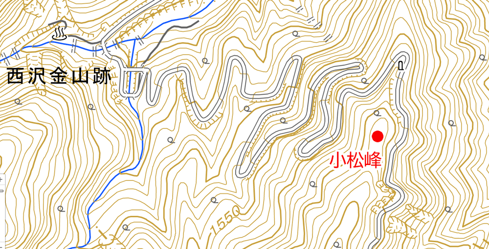 西澤金山と小松峰