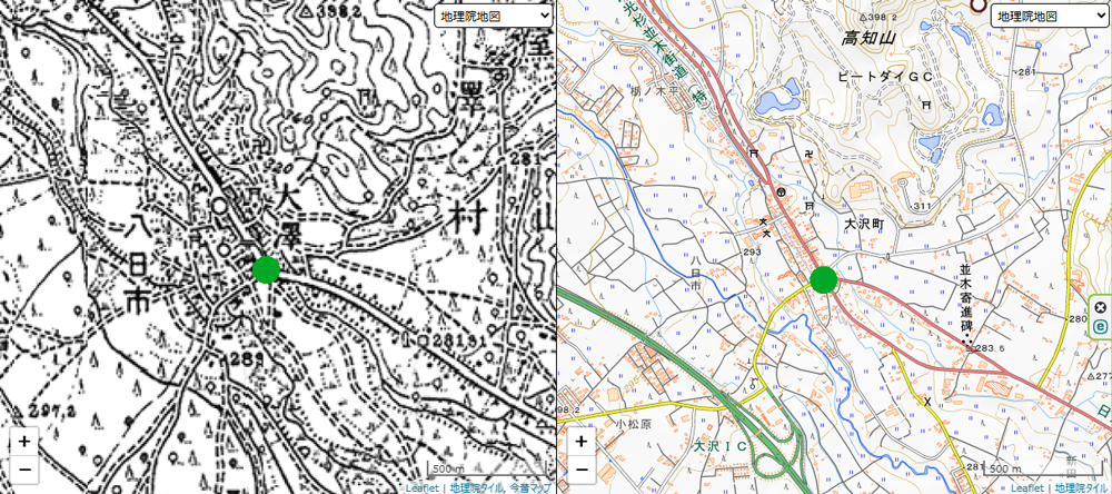 大沢村道路元標