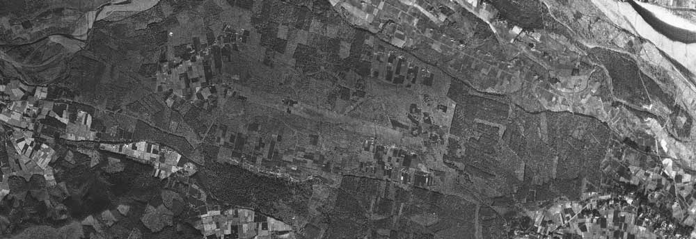 昭和27年（1952）当時の航空写真（国土地理院サイトより引用して作図）